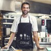 Hyakoz Pack of 2 Kitchen Apron Chefs Kitchen Apron Waterproof
