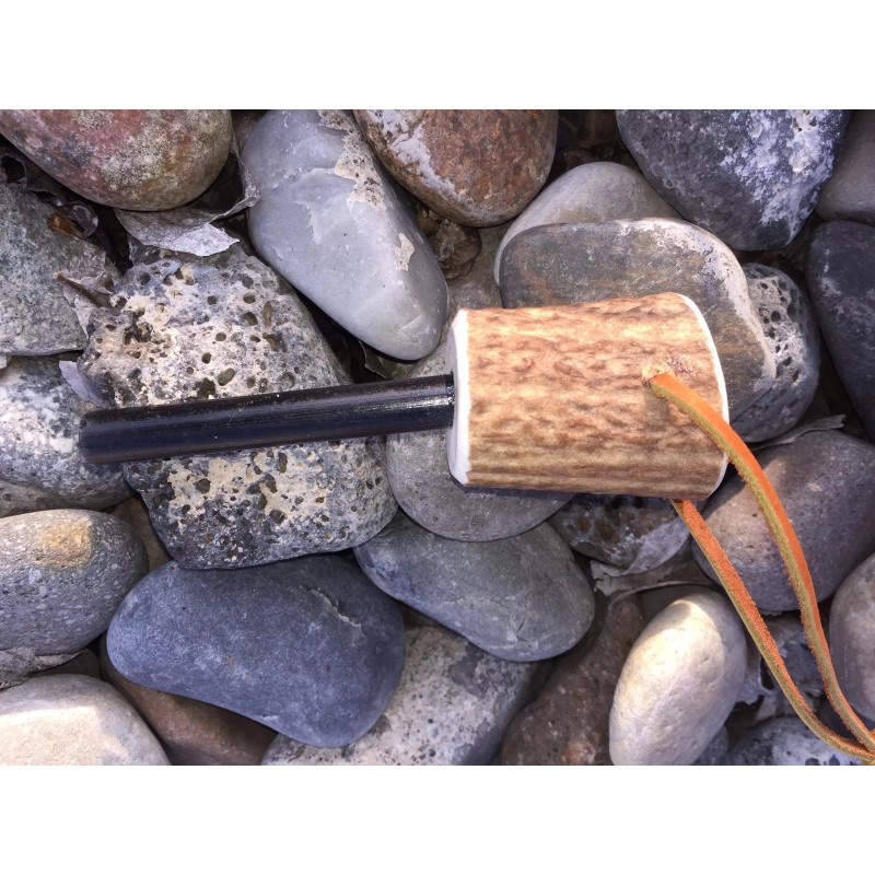 Lost River Leather Elk Antler Handle Ferro Rod Fire Starter