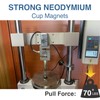 MIKEDE 10 Pack Strong Neodymium Cup Magnets, 70Lbs+ Holding Force