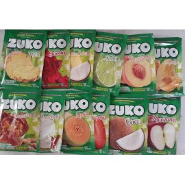 ZUKO Flavors No Sugar Needed Makes 2 Liters Of Drink Mix 12 different pouches