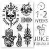 AWAKEN Temporary Fake Juice Tattoos for Men Arm Semi Permanent
