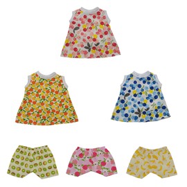 Xunwa Baby Dolls Clothes for 10-12 Inch Alive Dolls Girl, Doll Clothing Accessories for 11-12-13 Inch Reborn Baby Dolls Girl (pattern3, 8-9)