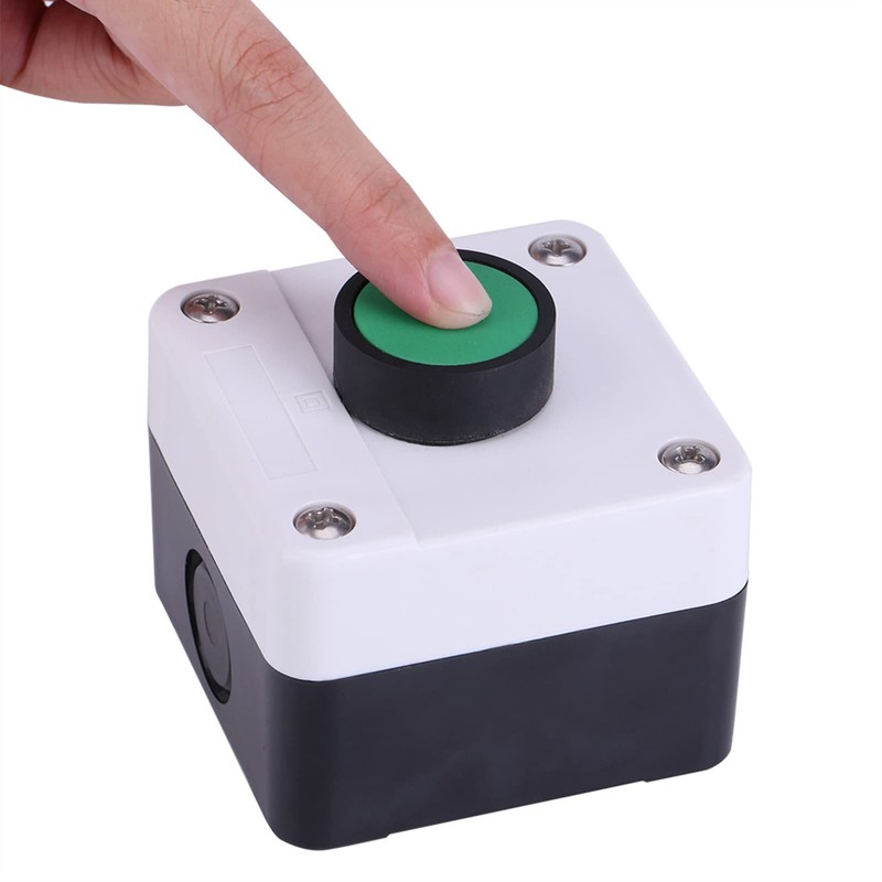 Waterproof Green Push Button Switch, Green Weatherproof Push Button Housing