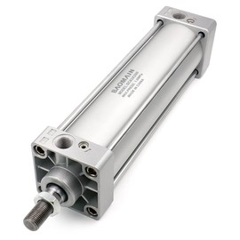Baomain SC 63x200 Pneumatic Cylinder, 2-1/2" Bore, 8" Stroke, 3/8" PT, Dual Action