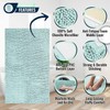 ITSOFT Chenille Bath Mat, Non Slip Bathroom Mat, Absorbent &