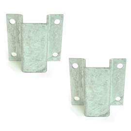 Sturdy Built 2 inch Galvanized Boat Trailer Hat Bracket Support - Set of 2