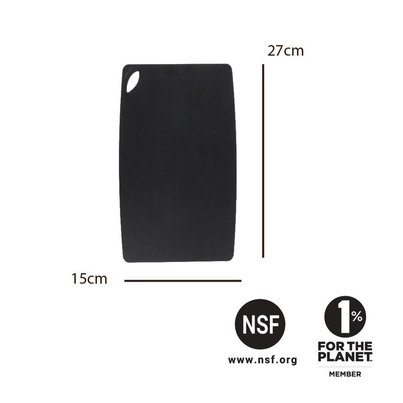 Eco Basics Mini Sage Wood Cutting Board, Black