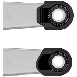 Protector de brazo de manivela de TPU para bicicletas con protección contra arañazos y posicionamiento fiable en bielas de 38 mm x 14 mm
