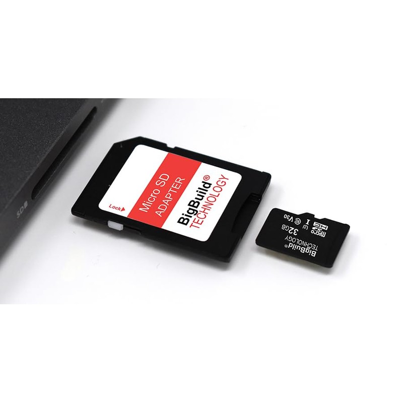 BigBuild Technology 32GB U3 Micro SDHC Memory Card For Nextbase