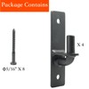 Jikacok Wall Mount Gate Hinge, Sturdy Fence Gate Hinges Fence