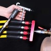 Hromee 4-Way Straight Air Manifold 5 Ports Aluminum Industrial Pneumatic