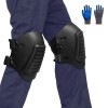WORKDUDE Gardening Carpeting Construction Work Knee Pads w Work Gloves