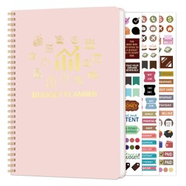 Monthly Budget Planner - 14 Months Undated Financial Planner Organizer Budget Book with Expense and Debt Tracker Notebook to Manage Your Money Effectively, Bill Planner and Organizer with Stickers