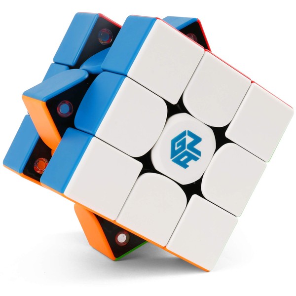 GAN 356 X V2, GAN Cube 3x3, Magnetic Magic Cube, Stickerless 3by3 Speed Puzzle Cube, Numerical Ipg (IPG V5 Version)