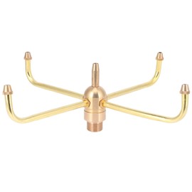 Fountain Nozzle, G1/2 Female Thread G3/4 Male Thread Fountain Nozzle 4 Arm Rotate Water Fountain Nozzle Spray Sprinkler for Garden Pond Pool