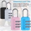 4 Pcs Luggage Locks Combination Padlocks Suitcase Locks Alloy Body
