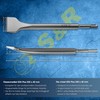 S&R Tile Chisel SDS-Plus 250 x 40 mm/Made in Germany/Curved