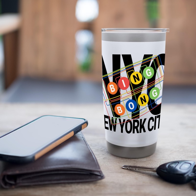 Bing Bong NYC Funny Subway Sound Men Women Boys Stainless