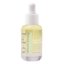 OPI Nature Strong Skincare Glow Up Nail & Cuticle Oil - Natural Origin Formula Cuticle Treatment with Vitamin E | Nail Oil for Damaged Nails, 8ml
