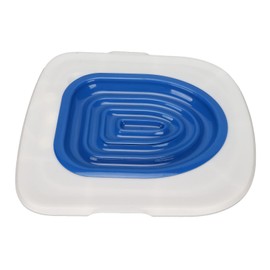 Cat Toilet Training Kit, Reusable Plastic Sand Box Removable Cat Kitty Toilet Trainer Urinal for Round and Elongated Toilet Size, Cat Toilet Cleaning Pet Supply (White Tray,