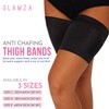 Glamza Elastic Thigh Bands Non-Slip Running Thigh Bands Size E
