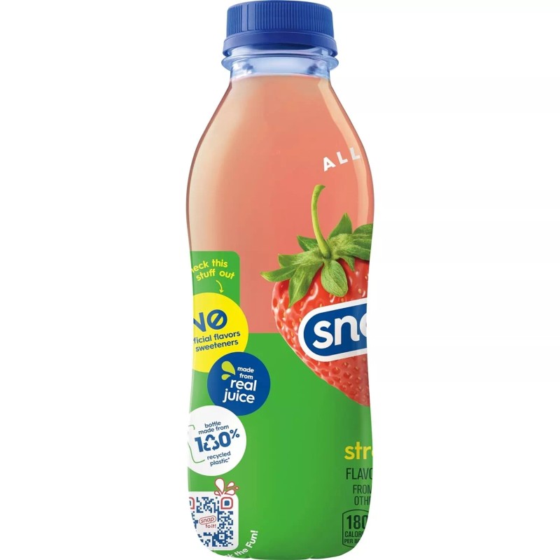 Snapple Kiwi Strawberry Juice , 16 Fl Oz Recycled Plastic
