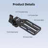 Nitze 15mm Rod Clamp Adapter with Mounting Plate for Monitor,