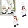Resin Couple Chef Figurine Sculptures Statues Decor Kitchen Bar Cabinet