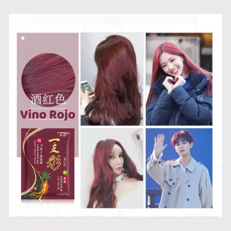 Mafab Shampoo Tinte Instantáneo Cubre Canas Natural Jengibre Full