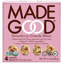 Made Good Organic Granola Strawberry Minis Multipack 24gx4 (Pack of 6)