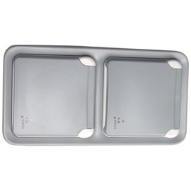 Vertical Plexo55 Apwg IP44 SCHUKO double socket-outlet, impact-resistant IK07 – Protection Class IP55 Cap Closed