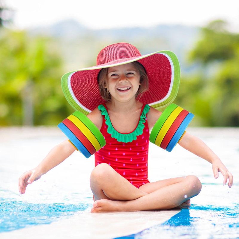 4 Pcs Kids Arm Float Discs EVA Swim Float Colorful