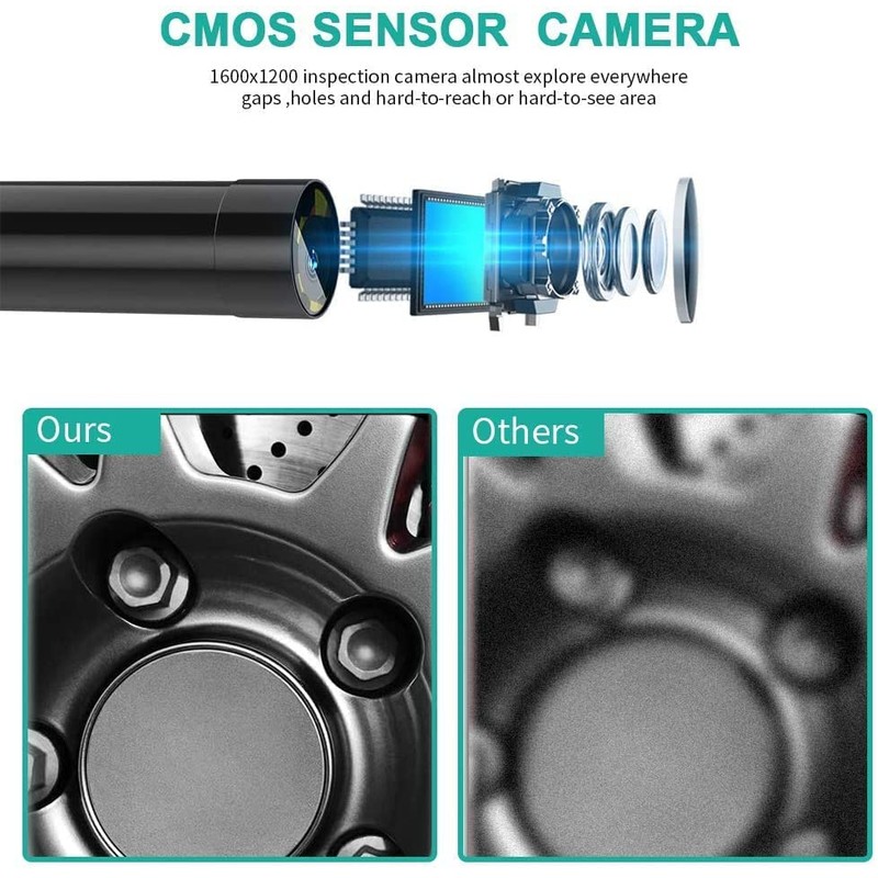 Endoscope Inspection Camera USB Endoscope 1200P HD Borescope Camera 3