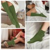 anpiwshjo Slouch Socks for Women, Dark Green Socks Women, Slouch
