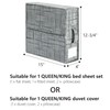 SUOCO SheetCube Bed Sheet Organizers and Storage 2 Pack, Foldable