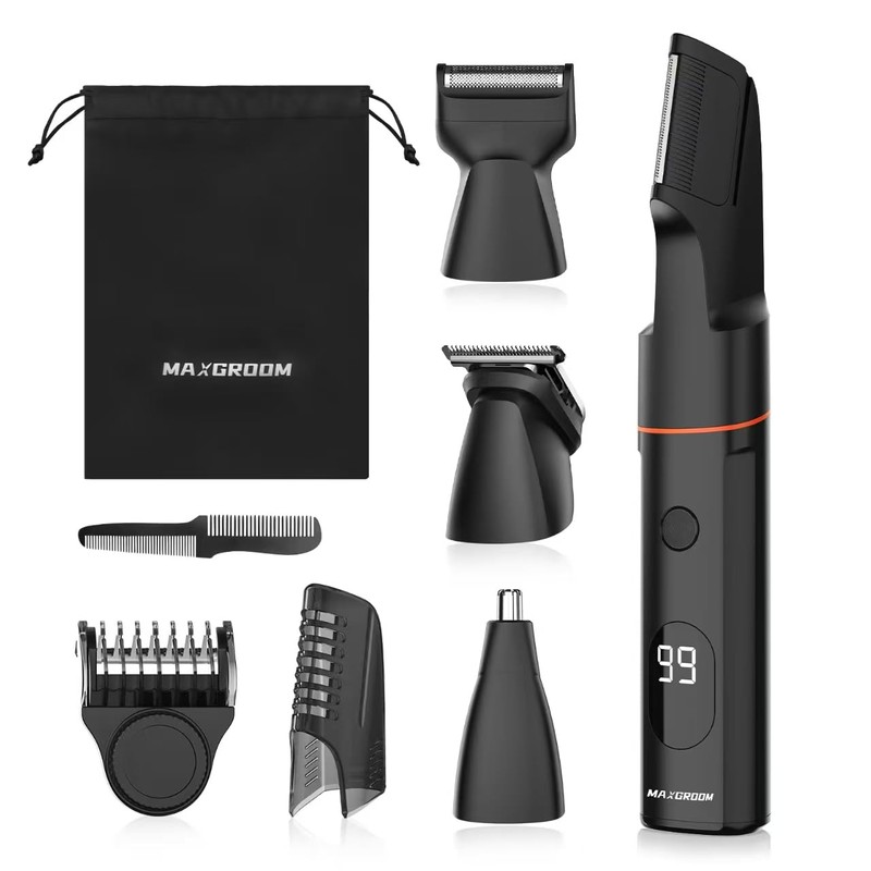 MAXGROOM Manscape Body Hair Trimmer for Men, Waterproof Pubic, Groin