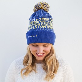 Gone For a Run Boston Pom Pom Beanie Hat | Running Hats