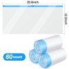 60 Pack Cat Litter Liners with Drawstring, Heavy-Duty for M4