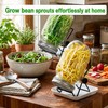 4 Large 1000ML Wide Mouth Mason Jar Sprouting Kit, with