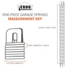 P342 42-Inch Plug-End Garage Door Spring (.244" #3 Wire)