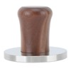 Wood Handle Coffee Tamper Stainless Steel Press Detachable Flat Base