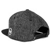 Blackskies Snapback cap, black, brown, grey wool screen, unisex premium