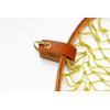 Axisco Leather Net Belt, Brown, 2.0 inches (50 mm)