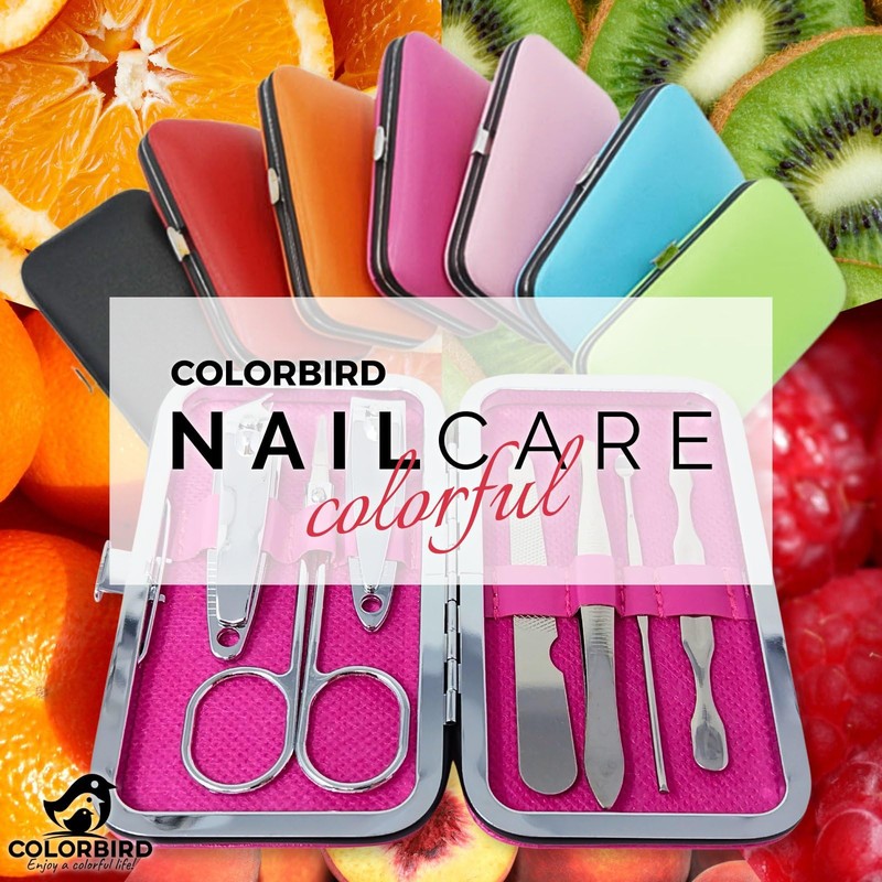 COLORBIRD ネイルケアセット 爪切り ネイルケア 爪やすり 甘皮処理 眉毛 ハサミ 毛抜き 耳かき