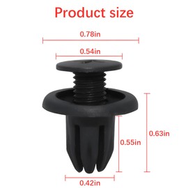 Osilly 50PCS Car Liner Bumper Cover, Push-Type Vehicle Rivet Retainer Clips, Mini Automotive Front Rear Bumper Liner Fastener Replacement Accessories, Universal for SUV, Sedan, Truck