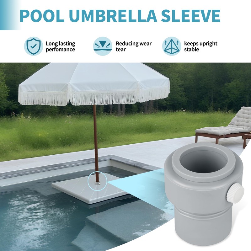 Pool Umbrella Pole Stabilizer, Pool Umbrella Adapter for Single-Threaded Baja