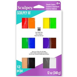 Sculpey S3 VMC-6 Classics - Paquete múltiple de arcilla para horno, multicolor