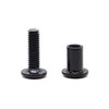 binifiMux 10-Pack Hex Socket Cap M6x15mm Black Bolts Connecting Cap