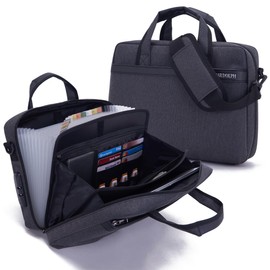 Combination Lock Accordian File Organizer with Handle,12 Pocket Expanding File Folder with Zipper & Locking,File Folder Organizer with Multi Pockets Heavy Duty Accordian File Organizer (Grey)