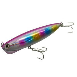 MARUPAKU Lure 02 Somao 90 Sinking Pencil, Movable Center of Gravity, S-Shaped Swim Minnow, Show Jigging, Blue Item, Sea Bass (Pink Back)